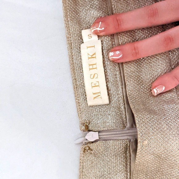 Meshki Rose Gold Mini Skirt - Picture 7 of 10